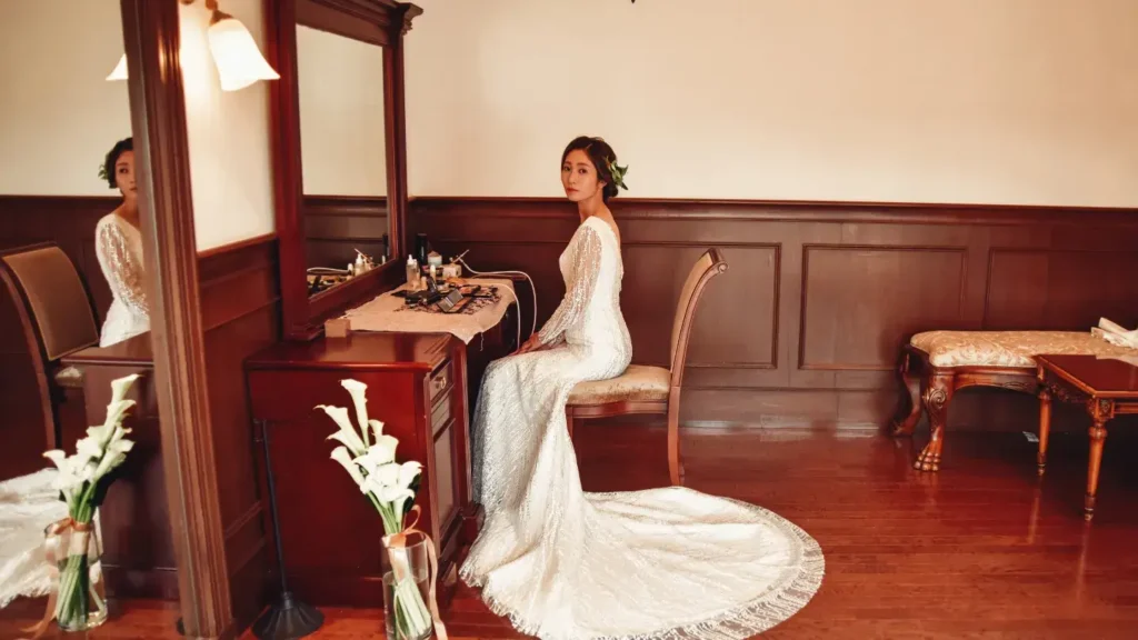 結婚式 ブライダルヘアメイク ロケーション撮影 結婚式前撮り エアブラシメイク エマブール 関西 大阪 堺 出張ヘアメイク