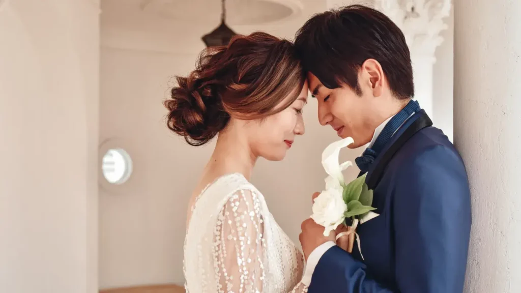 結婚式 ブライダルヘアメイク ロケーション撮影 結婚式前撮り エアブラシメイク エマブール 関西 大阪 堺 出張ヘアメイク