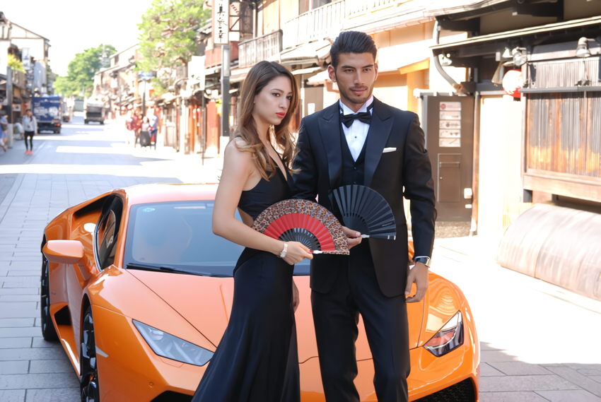 granderossi1様京都花見小路でのホームページ用撮影