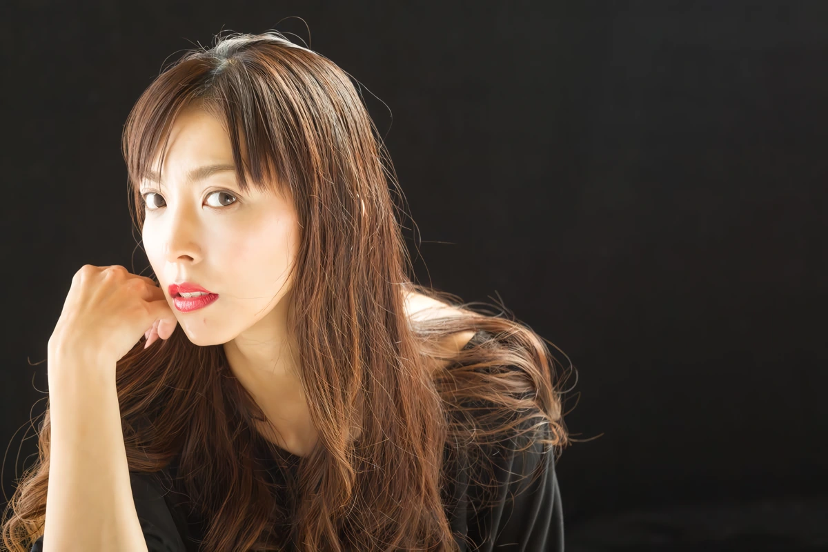 モデル・SAKURAさんと作品撮りをしたときのヘアメイク写真